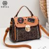 SHYAA Brand Fashion Trend Bills Shoulder Messenger Bag Slung Female Bag Wild Casual Tide Material Small Square Handbag