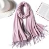 2020 brand winter scarf for women fashion double side colors lady cashmere scarves pashmina shawls and wraps warm bandana hijabs