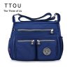 TTOU Ladies Fashion Shoulder Bags for Women Designer Waterproof Nylon Handbag Zipper Purses Messenger Crossbody Bag sac a main