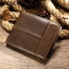 WESTAL men’s wallet genuine leather purse for men credit catrd holder short wallet male slim coin purse men’s money bags 8064