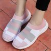 MCCKLE Women Casual Sneakers Knitted Loafers Sock Vulcanized Shoes Woman Female Stretch Flat Slip On Ladies Walking Plus Size