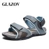 GLAZOV Summer Style High Quality Beach Casual Male Sandals Breathable For Men Walking Brand High Quality Comfortable Shoes 39-46