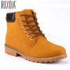 ROXDIA Faux Suede Leather Men Boots Spring Autumn And Winter Man Shoes Ankle Boot Men’s Snow Shoe Work Plus Size 39-46 RXM560