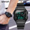SANDA Brand Men Sports Watches Fashion Chronos Countdown Men’s Waterproof LED Digital Watch Man Military Clock Relogio Masculino