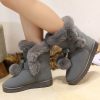 FEVRAL Quality Woman Boots Round Toe Yarn Elastic Ankle Boots Thick Heel Flat Heels Shoes Woman Female Socks Boots 2020 Winter
