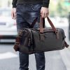 2020 New Casual PU Leather Travel Duffel Bag  Large Capacity Travel Bags Men Messenger Handbags
