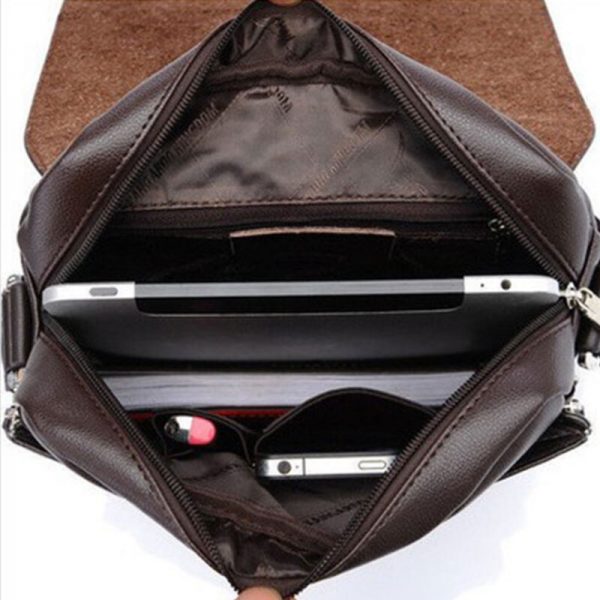 Fashion Brand Men's Messenger Bags Quality PU Leather Shoulder Bag Men Crossbody Bag Luxurious Business Handbags for Male