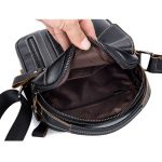 Genuine Leather men's Crossbody bag Vintage cow leather man Messenger Bags Small Shoulder bag for male Casual handbag