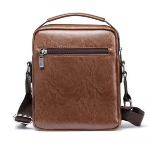 Casual Men Shoulder Bag Vintage Crossbody Bags High Quality Male Bag PU Leather Handbag Capacity Men Messenger Bags Tote Bag
